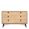 RY Wide Double Chest of 6 Drawers in Jackson Hickory Oak - Image 2