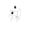 RY Bedside Cabinet with 2 Drawers in Jackson Hickory Oak - Image 11