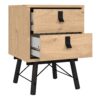 RY Bedside Cabinet with 2 Drawers in Jackson Hickory Oak - Image 5