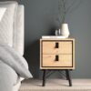 RY Bedside Cabinet with 2 Drawers in Jackson Hickory Oak - Image 6