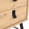 RY Bedside Cabinet with 2 Drawers in Jackson Hickory Oak - Image 7