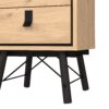 RY Bedside Cabinet with 2 Drawers in Jackson Hickory Oak - Image 8