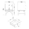 RY Bedside Cabinet with 2 Drawers in Jackson Hickory Oak - Image 9