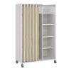 UPPSALA Open Mobile Wardrobe Unit in White