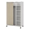 UPPSALA Open Mobile Wardrobe Unit in White - Image 3