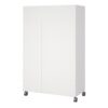 UPPSALA Open Mobile Wardrobe Unit in White - Image 4