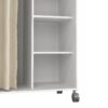 UPPSALA Open Mobile Wardrobe Unit in White - Image 5