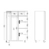 UPPSALA Open Mobile Wardrobe Unit in White - Image 9