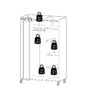 UPPSALA Open Mobile Wardrobe Unit in Jackson Hickory Oak - Image 10