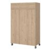 UPPSALA Open Mobile Wardrobe Unit in Jackson Hickory Oak - Image 4