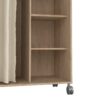 UPPSALA Open Mobile Wardrobe Unit in Jackson Hickory Oak - Image 5