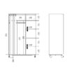 UPPSALA Open Mobile Wardrobe Unit in Jackson Hickory Oak - Image 9