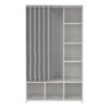 UPPSALA Open Wardrobe Unit in White - Image 2