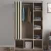 UPPSALA Open Wardrobe Unit in Jackson Hickory Oak - Image 7
