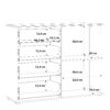 SIENNA Chest of 4 Drawers & 1 Door in White High Gloss - Image 11