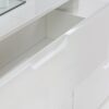 SIENNA Wide Cabinet with 4 Drawers & 2 Doors in White High Gloss - Image 6