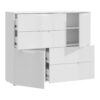 SIENNA Abstract Cabinet in White High Gloss - Image 3