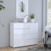 SIENNA Abstract Cabinet in White High Gloss - Image 8