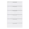 SIENNA Chest of 6 Drawers in White High Gloss - Image 2
