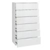 SIENNA Chest of 6 Drawers in White High Gloss - Image 3