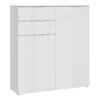 SIENNA Cabinet with 2 Drawers & 2 Doors in White High Gloss