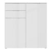 SIENNA Cabinet with 2 Drawers & 2 Doors in White High Gloss - Image 2