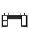 TEZAUR Curved Black Gaming Desk with LED - Image 2