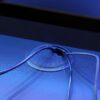TEZAUR Curved Black Gaming Desk with LED - Image 6