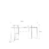 TEZAUR Curved Black Gaming Desk with LED - Image 8