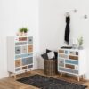 THAIS White Shabby Chic Multi Coloured 11 Drawers Chest - Image 8