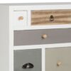 THAIS White Shabby Chic Multi Coloured 11 Drawers Chest - Image 6
