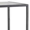 SEAFORD Narrow Black Metal Bookcase with 3 Glass Shelves - Image 3