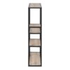 SEAFORD Black Metal Wall Shelf with 3 Additional Sonoma Oak Shelves - Image 3