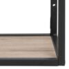 SEAFORD Black Metal Wall Shelf with 3 Additional Sonoma Oak Shelves - Image 5