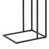 SEAFORD Black Metal Side Table with Oak Top - Image 2
