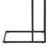 SEAFORD Black Metal Side Table with Oak Top - Image 3