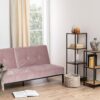 SEAFORD Narrow Black Metal Bookcase with 3 Oak Shelves - Image 3