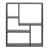 SEAFORD Black Metal Wall Shelf with 3 Additional Black Shelves - Image 2