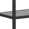 SEAFORD Black Metal Wall Shelf with 3 Additional Black Shelves - Image 4