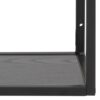 SEAFORD Black Metal Wall Shelf with 3 Additional Black Shelves - Image 5