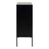 SEAFORD 4 Doors Sideboard in Black & Oak - Image 3