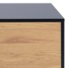 SEAFORD TV Unit with 2 Doors & 1 Drawer in Black & Oak - Image 7