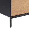 SEAFORD TV Unit with 2 Doors & 1 Drawer in Black & Oak - Image 5