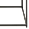SEAFORD Black Metal Coffee Table with Oak Top - Image 4