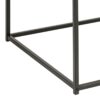 SEAFORD Black Metal Coffee Table with Oak Top - Image 3
