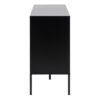SEAFORD 1 Door 3 Drawers Small Sideboard in Black & Oak - Image 3