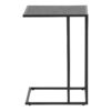 SEAFORD Black Metal Side Table  with Black Top - Image 2