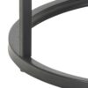 SEAFORD Black Metal Small Round Side Table with Black Top - Image 2