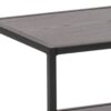 SEAFORD Black Metal Open TV Unit with 3 Black Shelves - Image 4