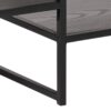 SEAFORD Black Metal Open TV Unit with 3 Black Shelves - Image 5